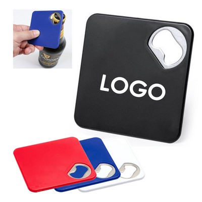 Square Coaster Bottle Opener