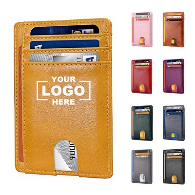 Slim Minimalist Front Pocket Leather Wallets