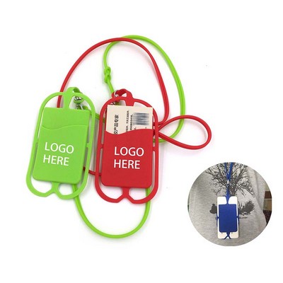 Silicone Phone Case & Wallet w/Lanyard
